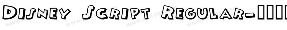 Disney Script Regular字体转换
